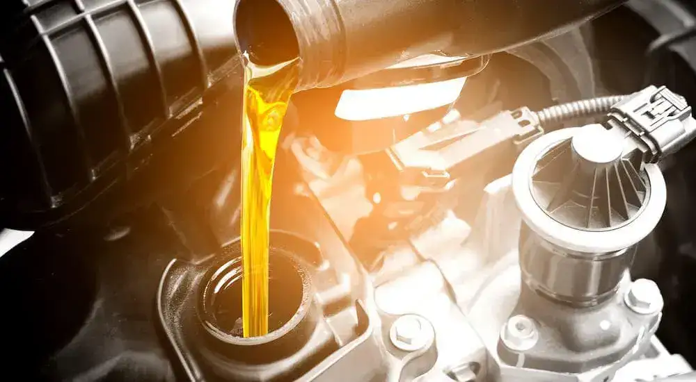 Change the oil in the car 8